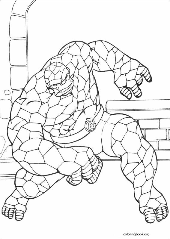 Fantastic Four coloring page (033)