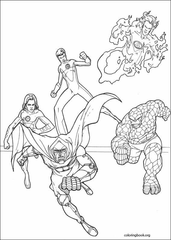 Fantastic Four coloring page (035)