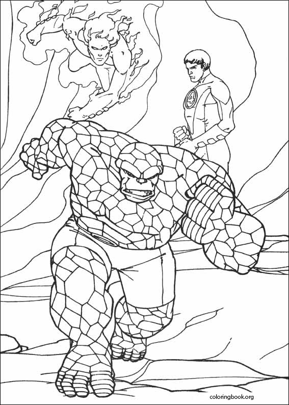 Fantastic Four coloring page (038)