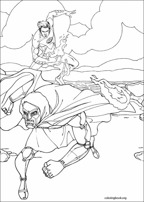 Fantastic Four coloring page (040)