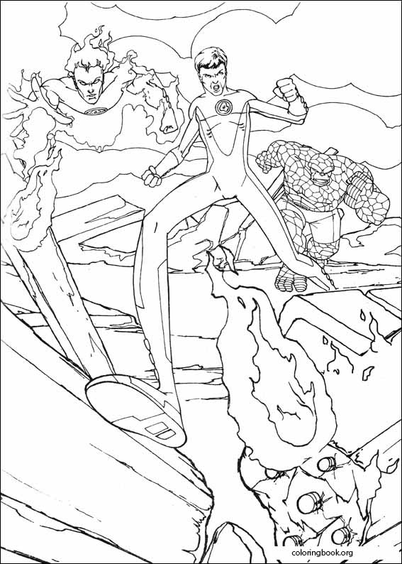 Fantastic Four coloring page (045)