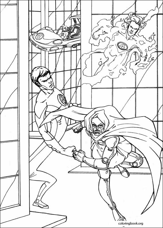 Fantastic Four coloring page (047)