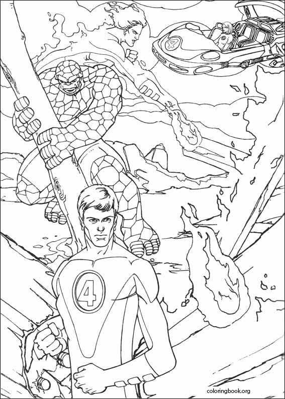 Fantastic Four coloring page (048)