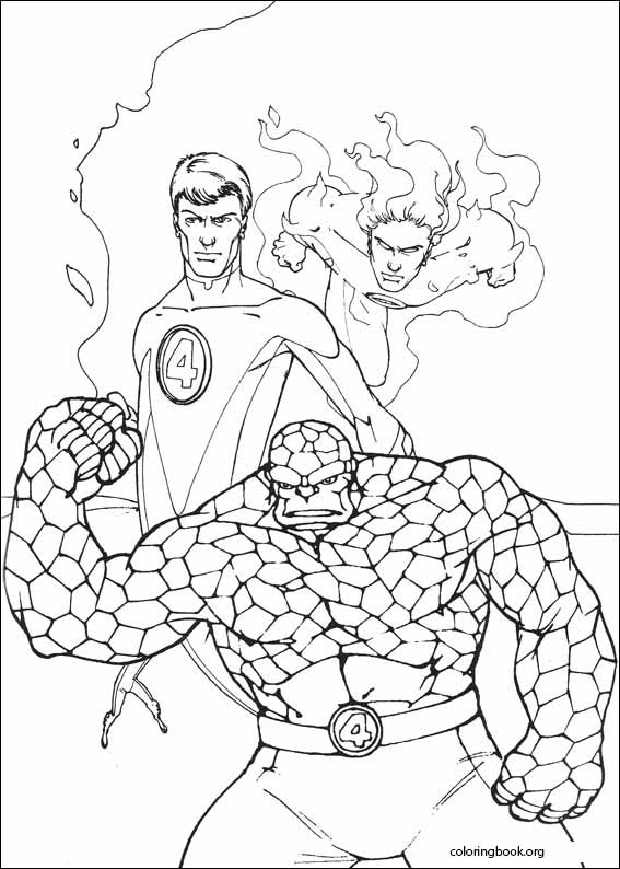 Fantastic Four coloring page (050)
