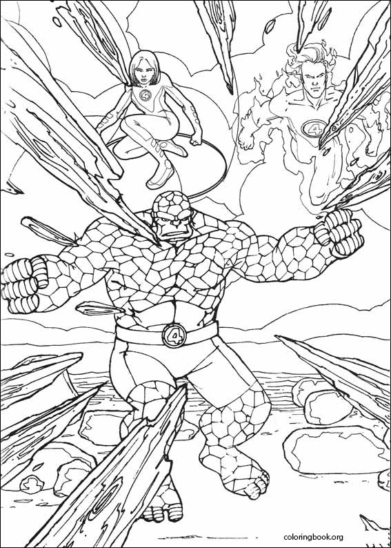 Fantastic Four coloring page (053)