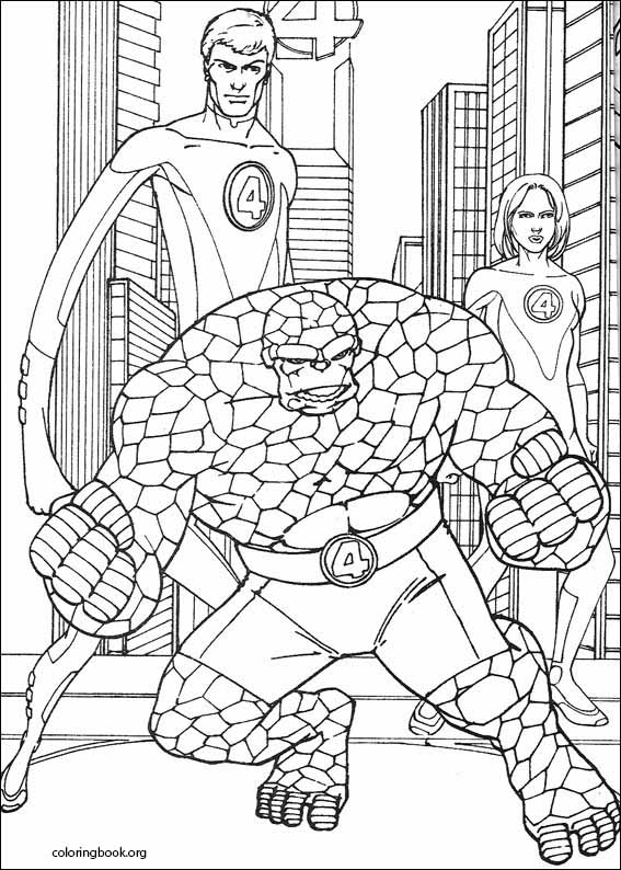 Fantastic Four coloring page (065)