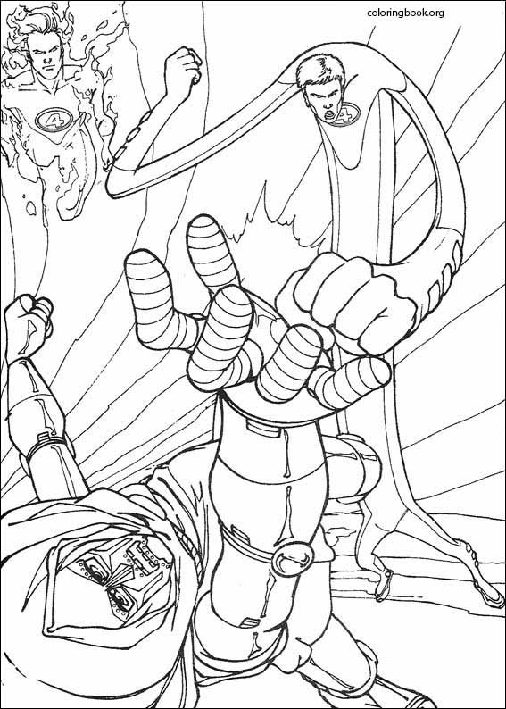 Fantastic Four coloring page (066)