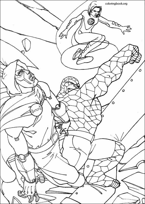 Fantastic Four coloring page (068)