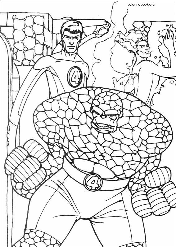 Fantastic Four coloring page (070)