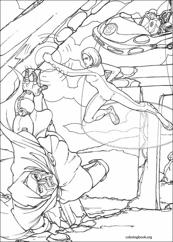 Fantastic Four coloring page (074)