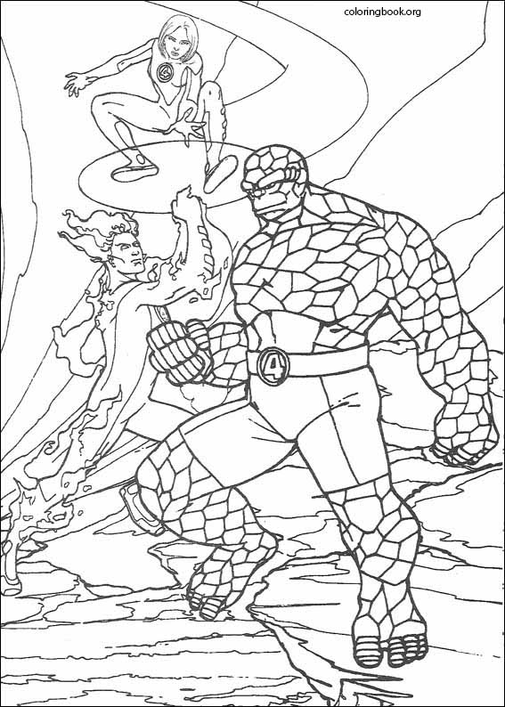 Fantastic Four coloring page (075)
