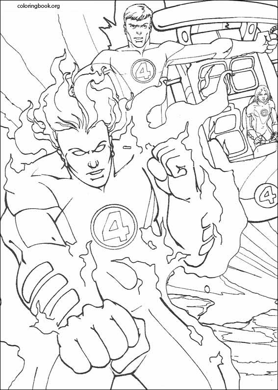 Fantastic Four coloring page (076)