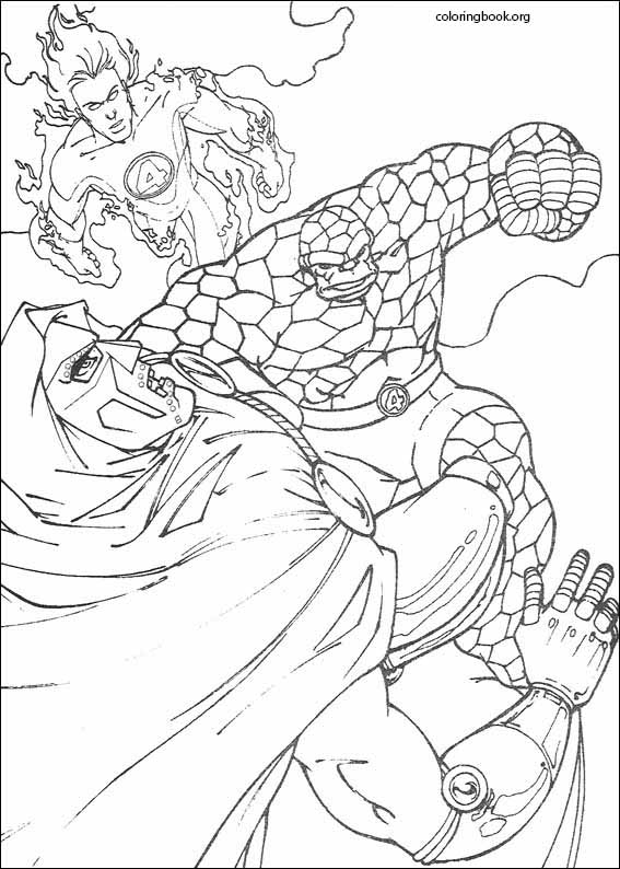 Fantastic Four coloring page (077)