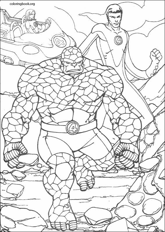 Fantastic Four coloring page (078)