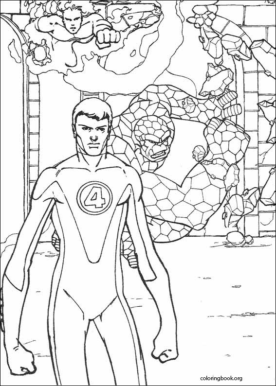 Fantastic Four coloring page (083)