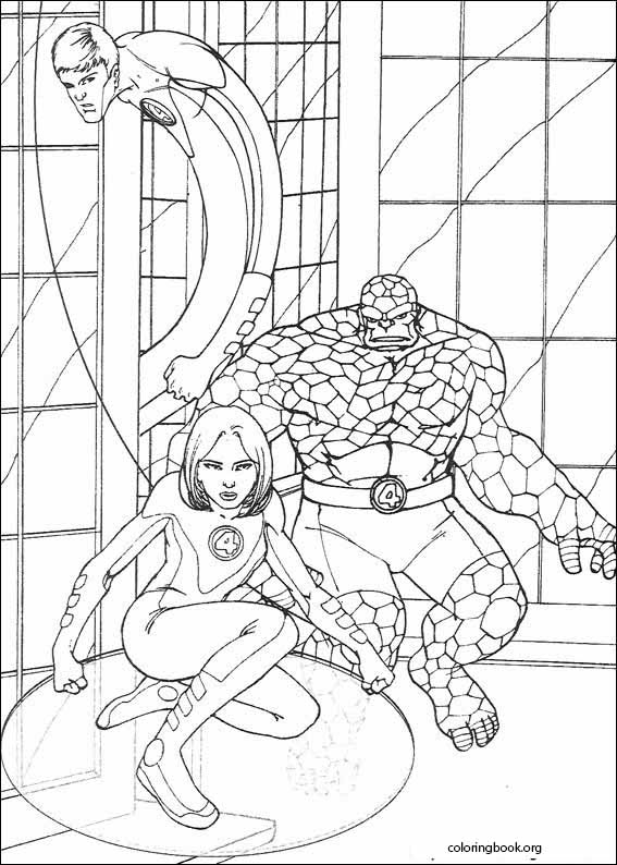 Fantastic Four coloring page (085)
