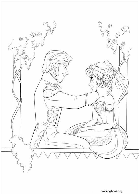Frozen coloring page (001)