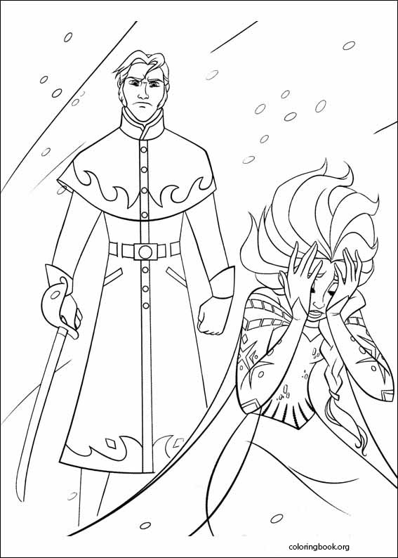 Frozen coloring page (003)
