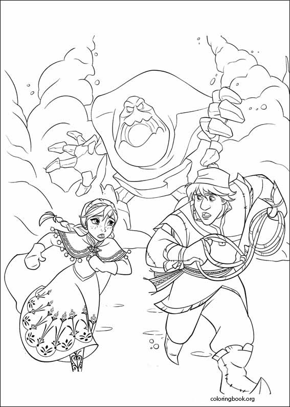 Frozen coloring page (007)