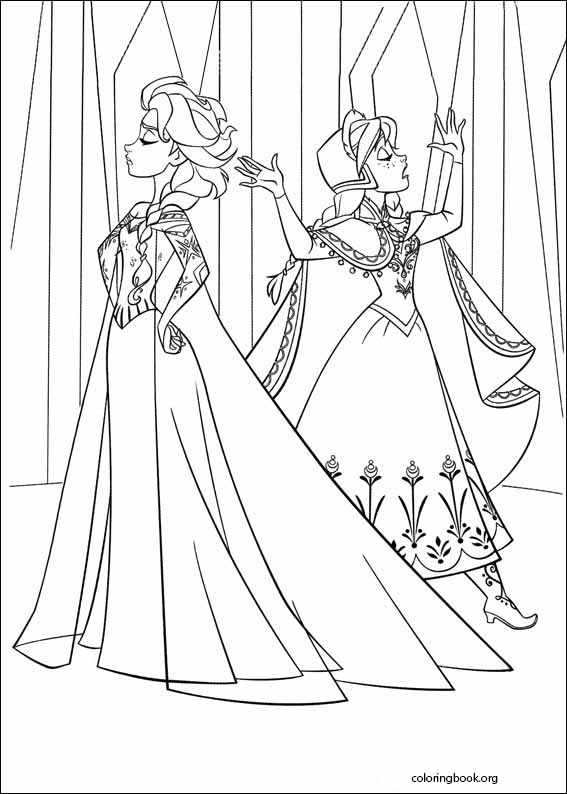 Frozen coloring page (008)