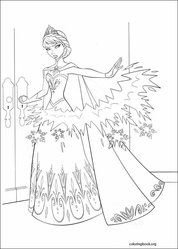 Frozen coloring page (015)
