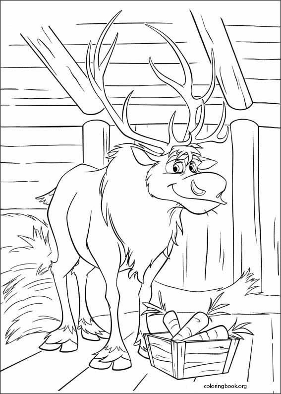 Frozen coloring page (018)