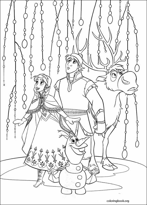 Frozen coloring page (021)
