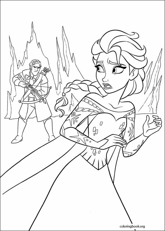 Frozen coloring page (022)