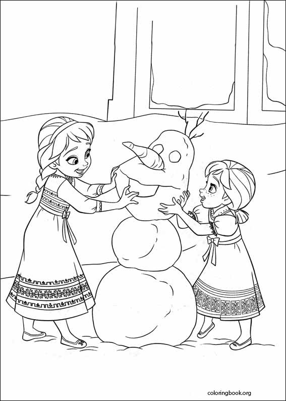 Frozen coloring page (026)