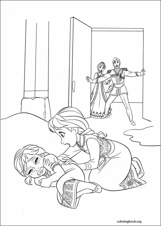 Frozen coloring page (034)