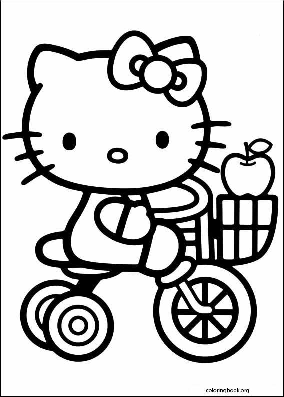 Hello Kitty coloring page (001)