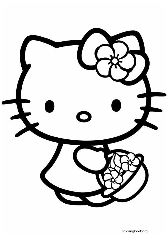 Hello Kitty coloring page (002)