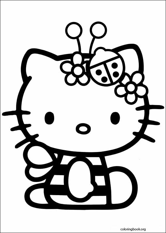 Hello Kitty coloring page (004)