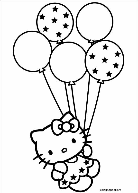 Hello Kitty coloring page (005)