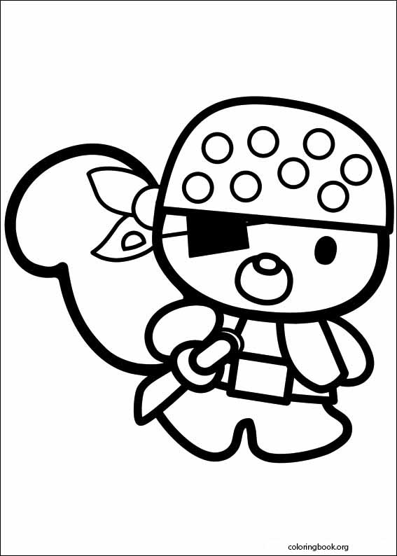 Hello Kitty coloring page (008)
