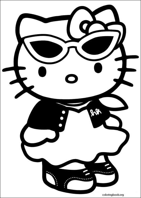 Hello Kitty coloring page (017)