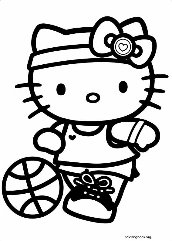 Hello Kitty coloring page (018)