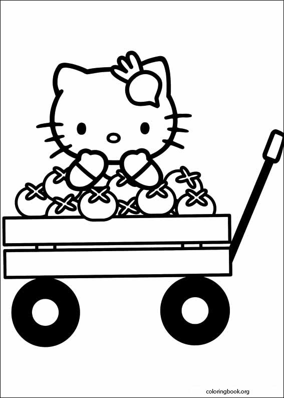 Hello Kitty coloring page (023)