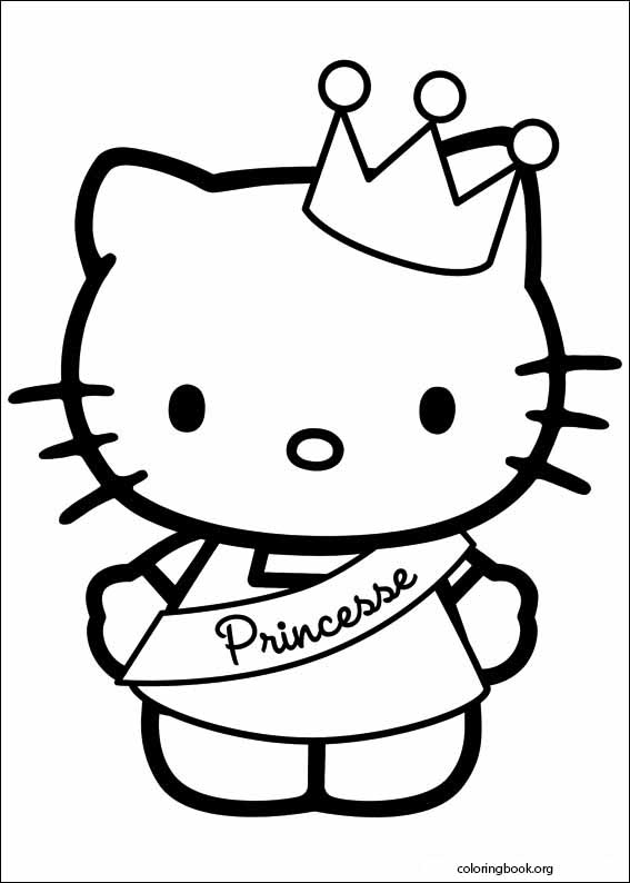 Hello Kitty coloring page (025)