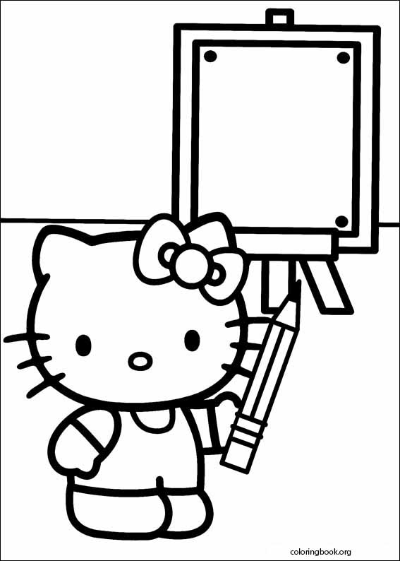 Hello Kitty coloring page (028)