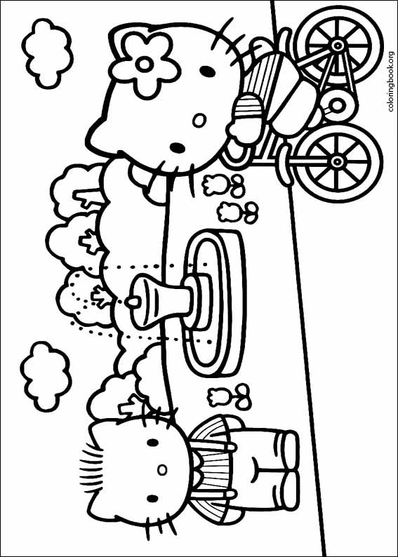 Hello Kitty coloring page (031)