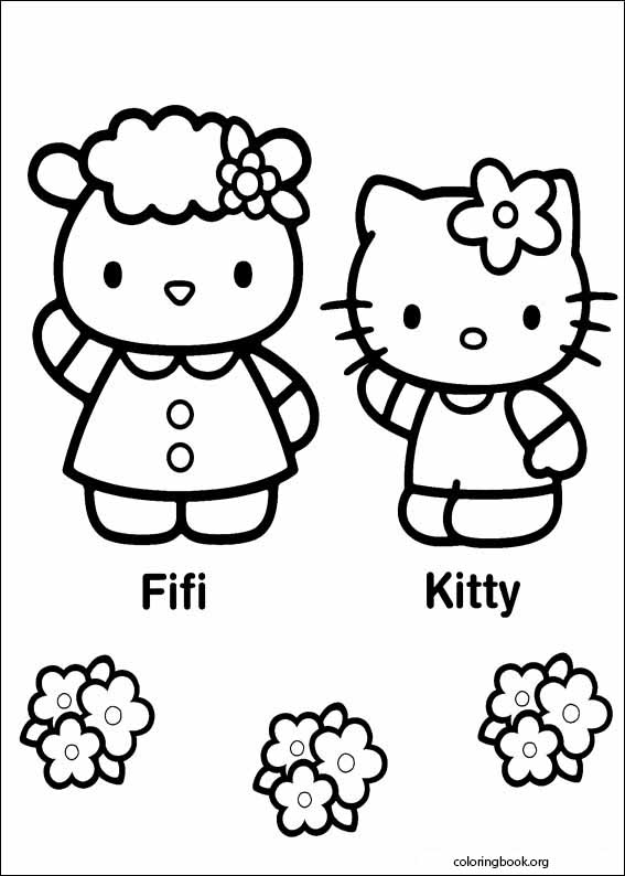 Hello Kitty coloring page (034)