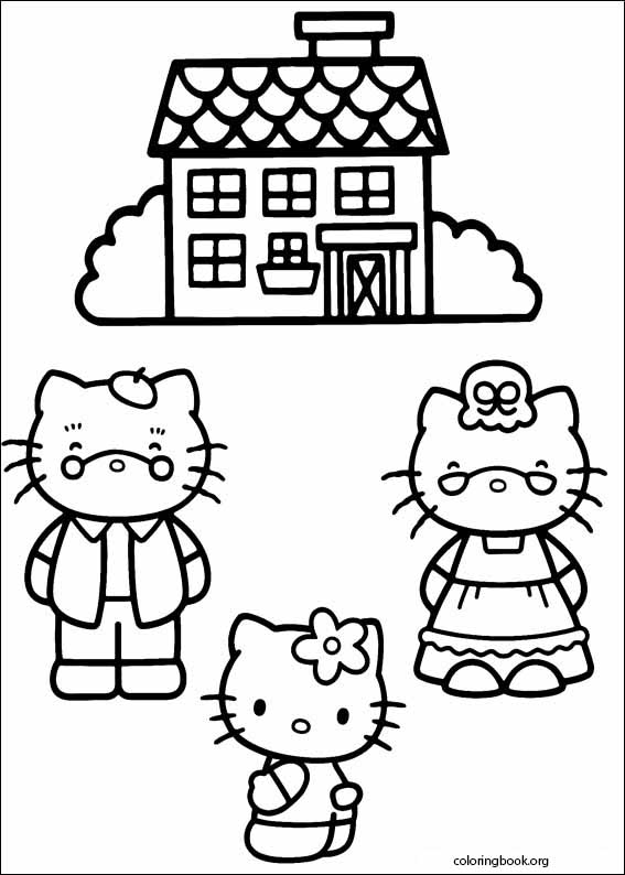 Hello Kitty coloring page (036)