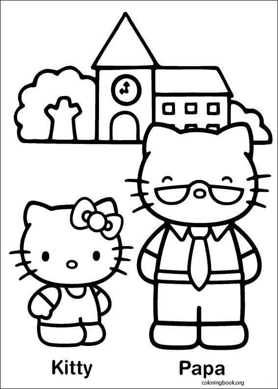 Hello Kitty coloring page (042)