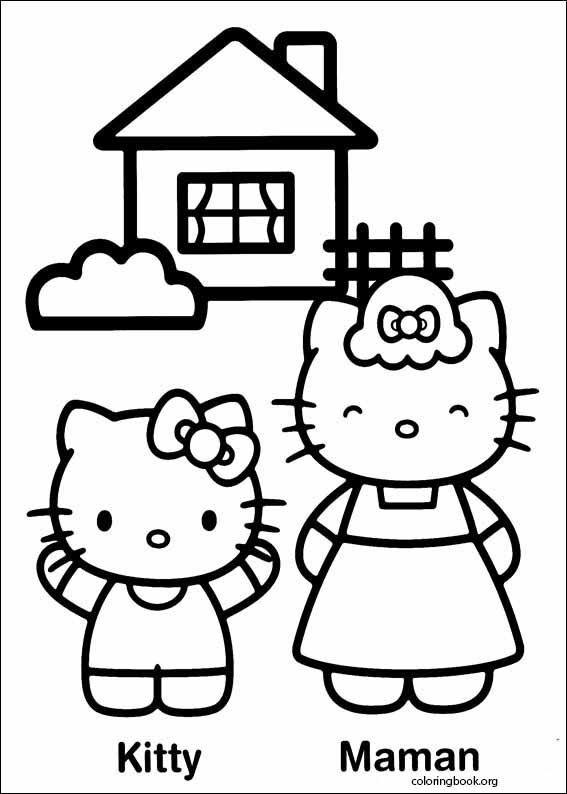 Hello Kitty coloring page (044)