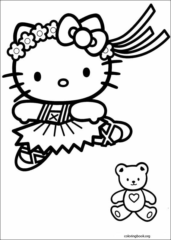 Hello Kitty coloring page (045)