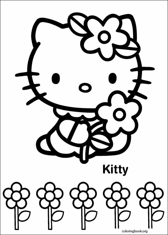 Hello Kitty coloring page (046)