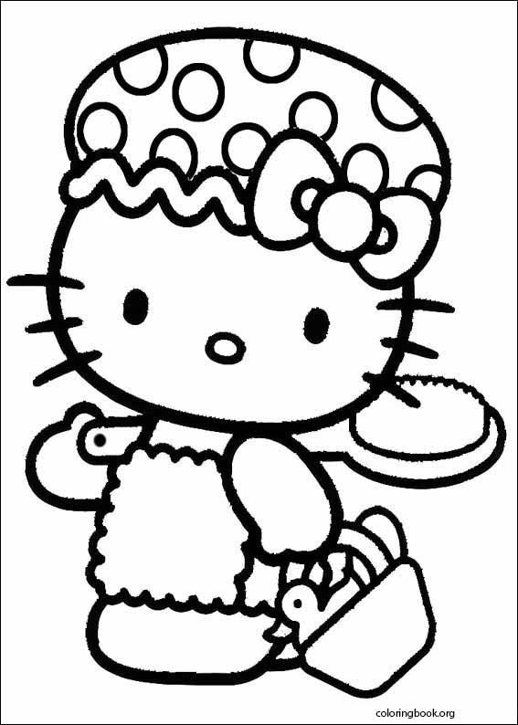 Hello Kitty coloring page (048)