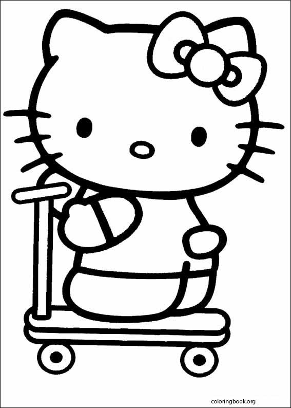 Hello Kitty coloring page (049)