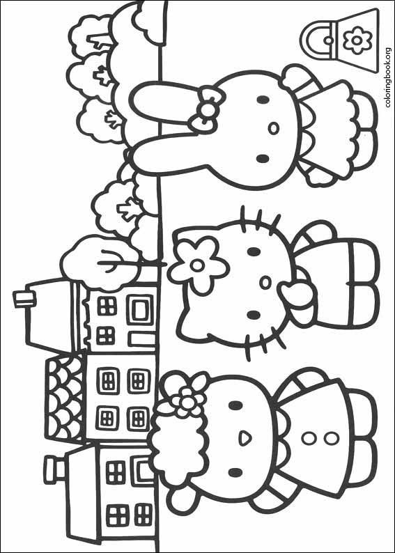 Hello Kitty coloring page (052)